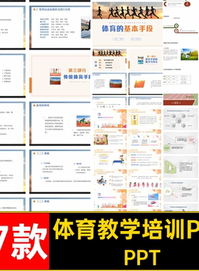 体育教学培训PPT老师知识方法研究教师策略理论分享功能课件经验