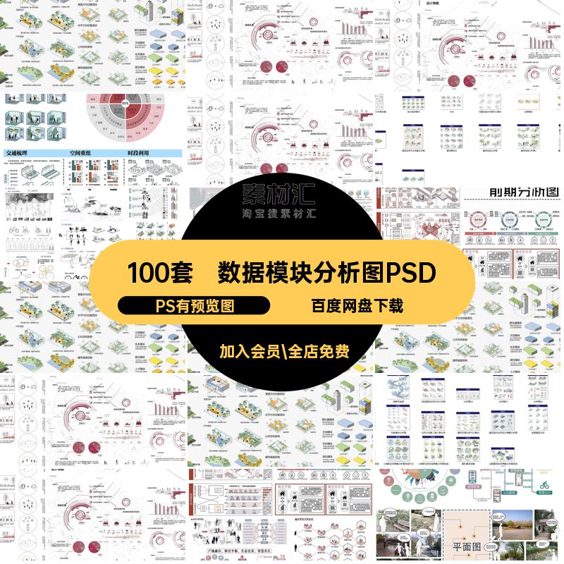 环艺数据模块分析图问题反具策略分析PSD本系构理交通梳理规模板