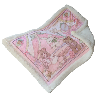 宫廷风猫咪专用小毯子猫垫睡觉用宠物毛毯猫用猫猫盖毯狗狗被子冬