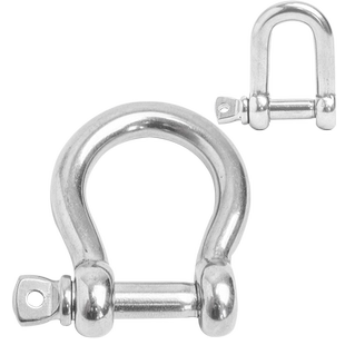 304不锈钢d型卸扣 u型卸扣弓形环起重吊环吊装吊耳d形船用连接扣