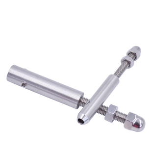 护栏立柱钢丝绳锁扣不锈钢丝绳卡扣景观栏杆配件景区锁紧头防护网