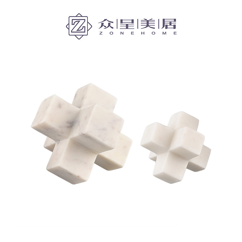 印度进口北欧现代简约十字交叉大理石样板房软装饰品创意摆件轻奢|ruв категории Домашний быт, украшения - от Buy2taobao.com для оказания профессиональной услуги покупки агента Taobao