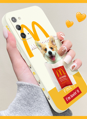 M记麦门柯基适用三星note20手机壳Note20ultra创意NOTE10液态硅胶SM-NT9超薄a70防摔Galaxy新款a52女保护套