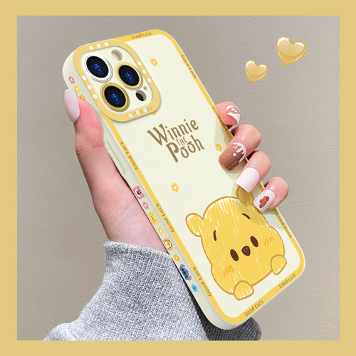 苹果14手机壳猫眼C3688欢乐黄尼