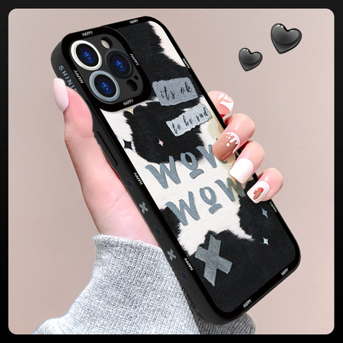 苹果14手机壳猫眼G2442黑白补丁