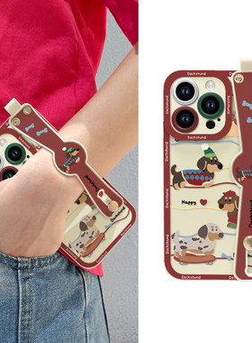 赛跑猎犬iqoo11手机壳iqoo10/9/8pro新款腕带iqooneo7/6/5se液态硅胶IQOO7防摔女iq005/3全包iqooz5/z3/z1套