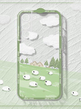 适用三星s21手机壳s21+新款油画风s21ultra小众高级感S21透明软硅胶Samsung轻薄散热s21p创意女生至尊保护套