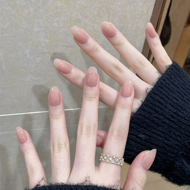 夏日热款纯欲天花板裸色穿戴甲