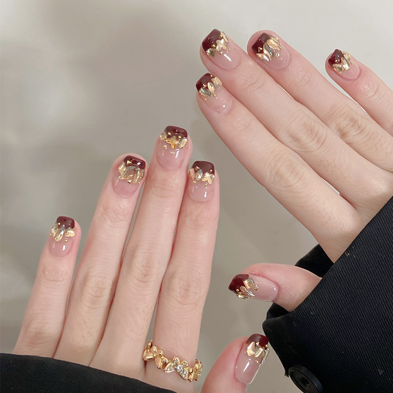 2026年新款气质美甲高级简约手工定制假指甲贴片成品穿戴甲短款,彩妆/香水/美妆工具,穿戴甲/甲片,淘宝优惠券,粉丝福利购,淘宝优惠卷