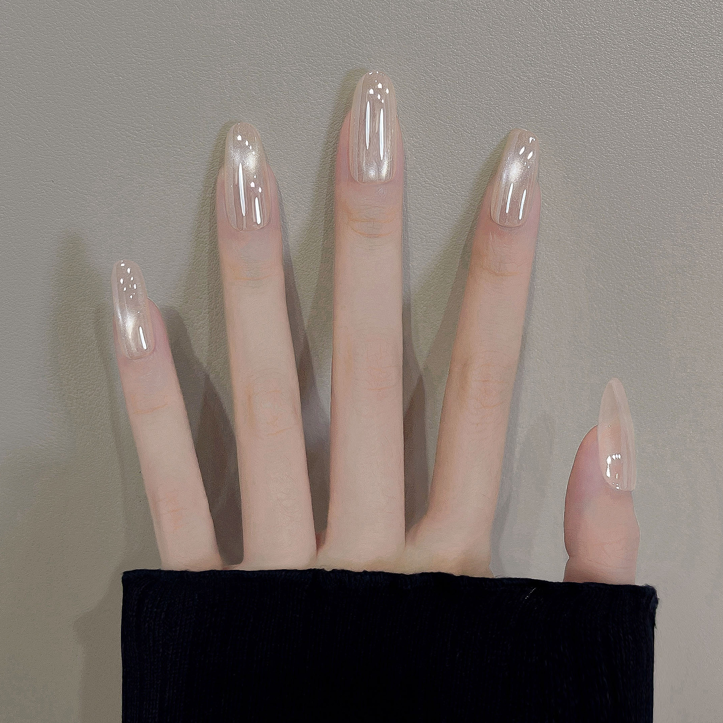 极简风电镀小灯泡高级感美甲贴片