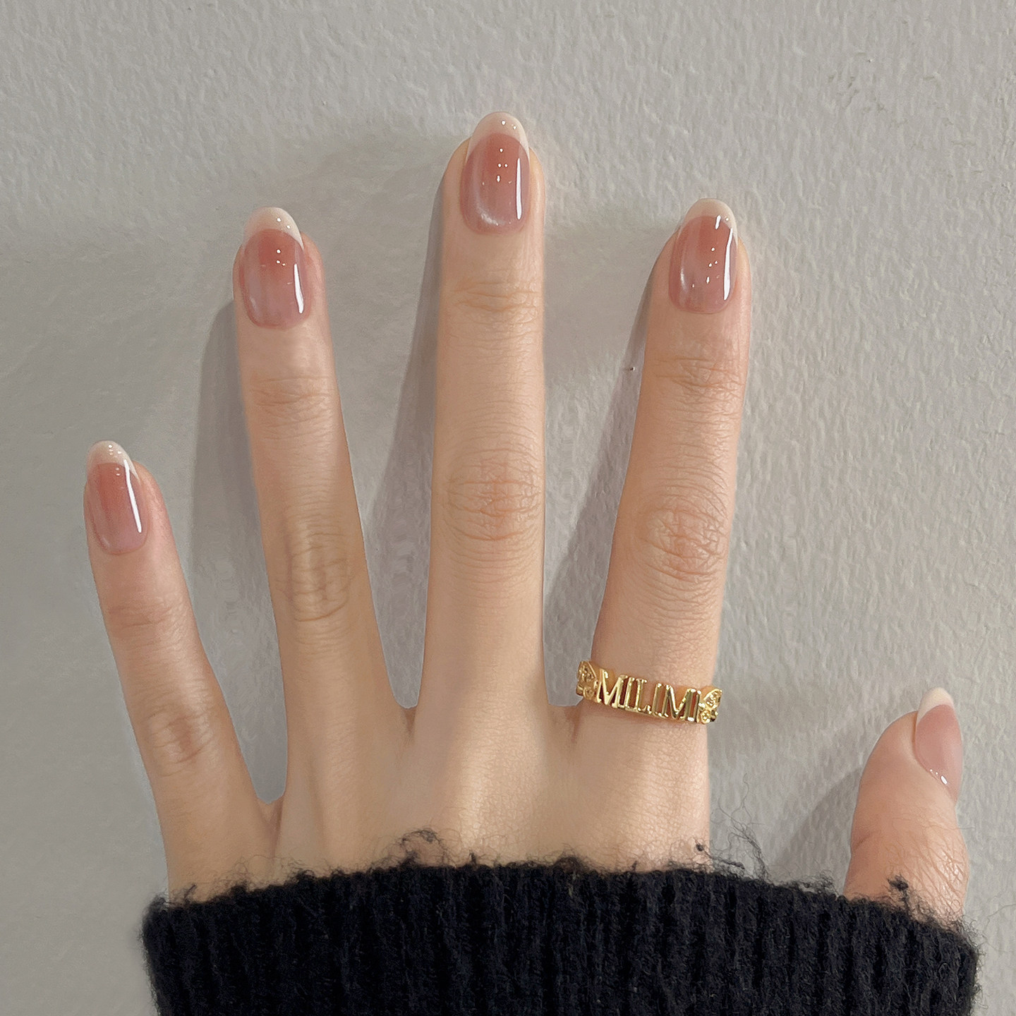 手工穿戴甲温柔裸色腮红猫眼2026新款高级感显白法式美甲杏粉流光,彩妆/香水/美妆工具,穿戴甲/甲片,淘宝优惠券,粉丝福利购,淘宝优惠卷