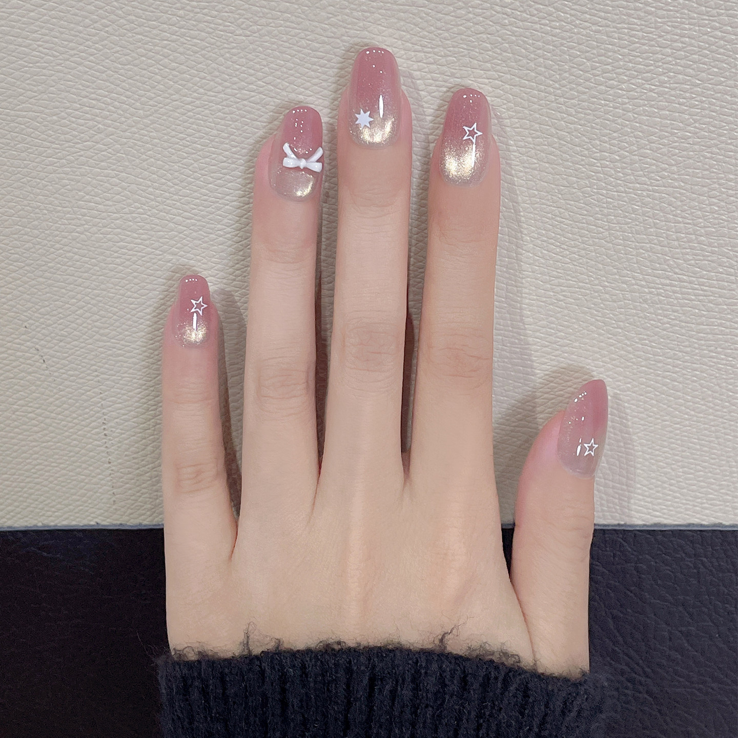 手工定制美甲2026新款高级感星星手绘紫色渐变猫眼穿戴甲桃雾沁星,彩妆/香水/美妆工具,穿戴甲/甲片,淘宝优惠券,粉丝福利购,淘宝优惠卷