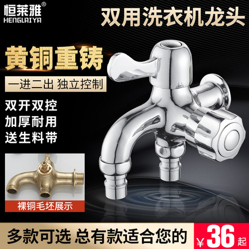 全铜体双用洗衣机快开多功能单冷