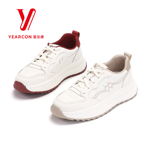 意尔康女鞋2025新款秋季运动鞋女轻便软底休闲鞋女款慢跑鞋子舒适