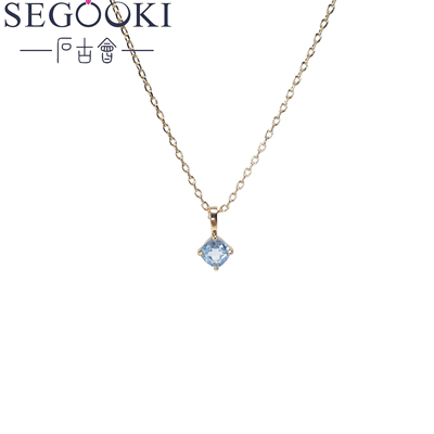 SEGOOKI天然托帕石日常百搭款项链-3TPS008
