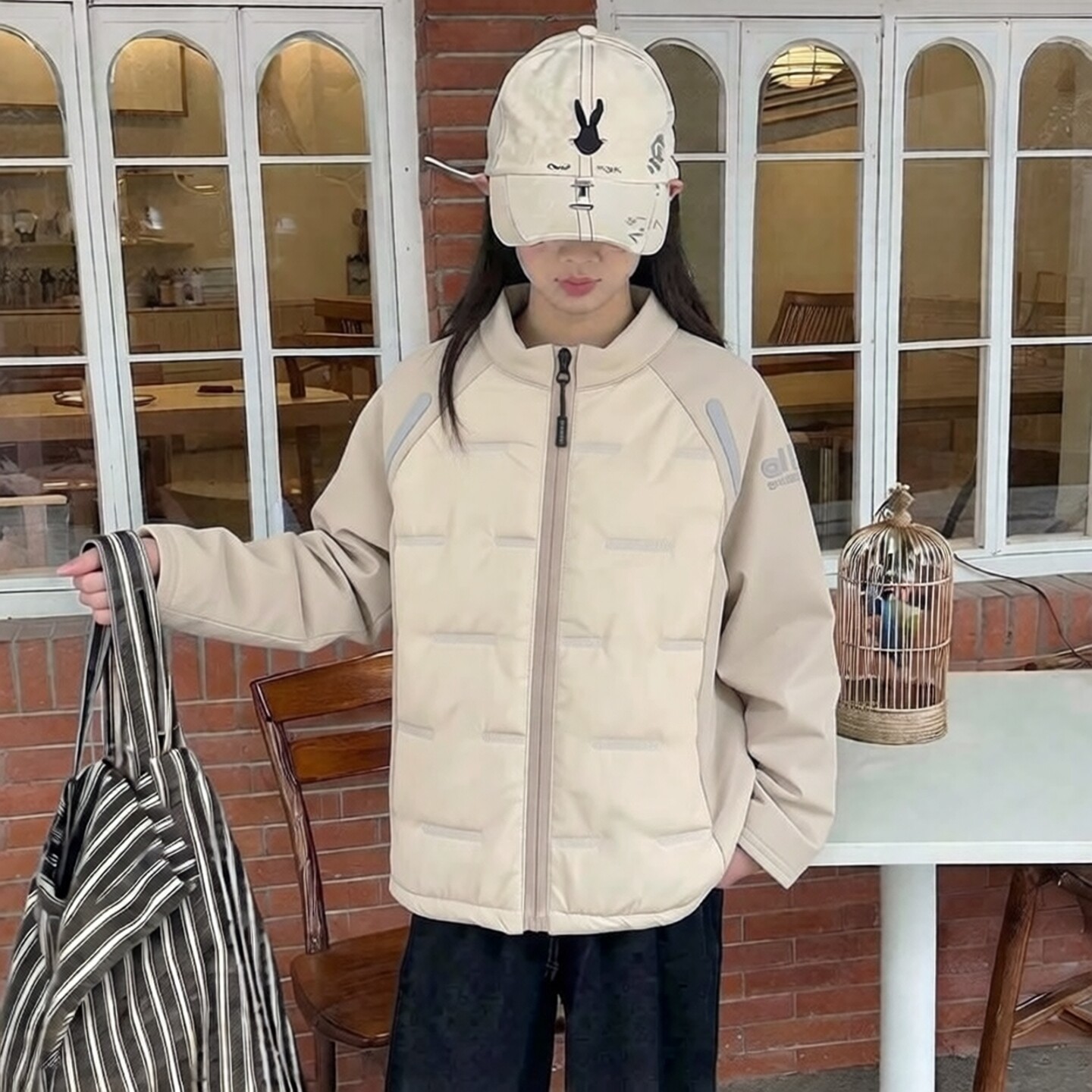 2026秋冬中大童韩版洋气棉服