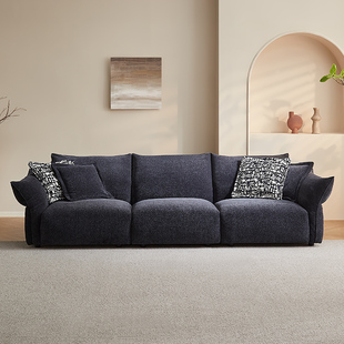 全友家居家具家私门店同款 210063 一字型直排繁星雪尼尔布艺沙发