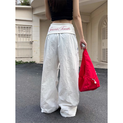 美式复古高街设计感叠穿工装裤女