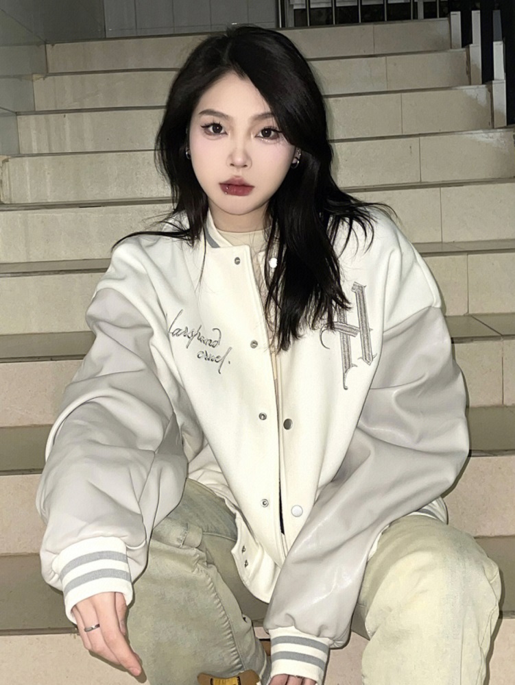 美式hiphop高街棒球服女春秋季潮