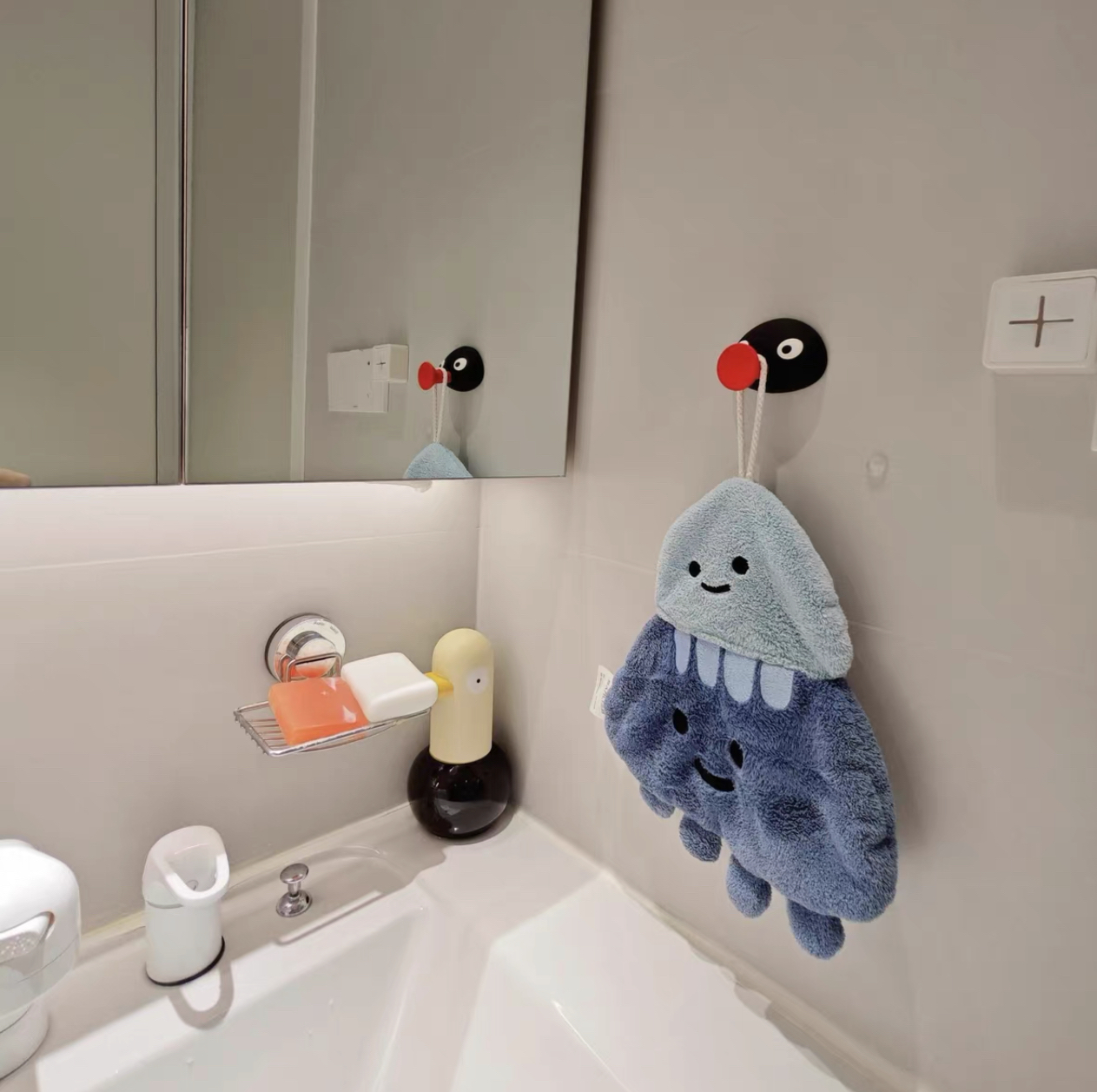 ANNAHOUSE家居馆 卡通pingu企鹅家族磁力冰箱贴ins家居装饰