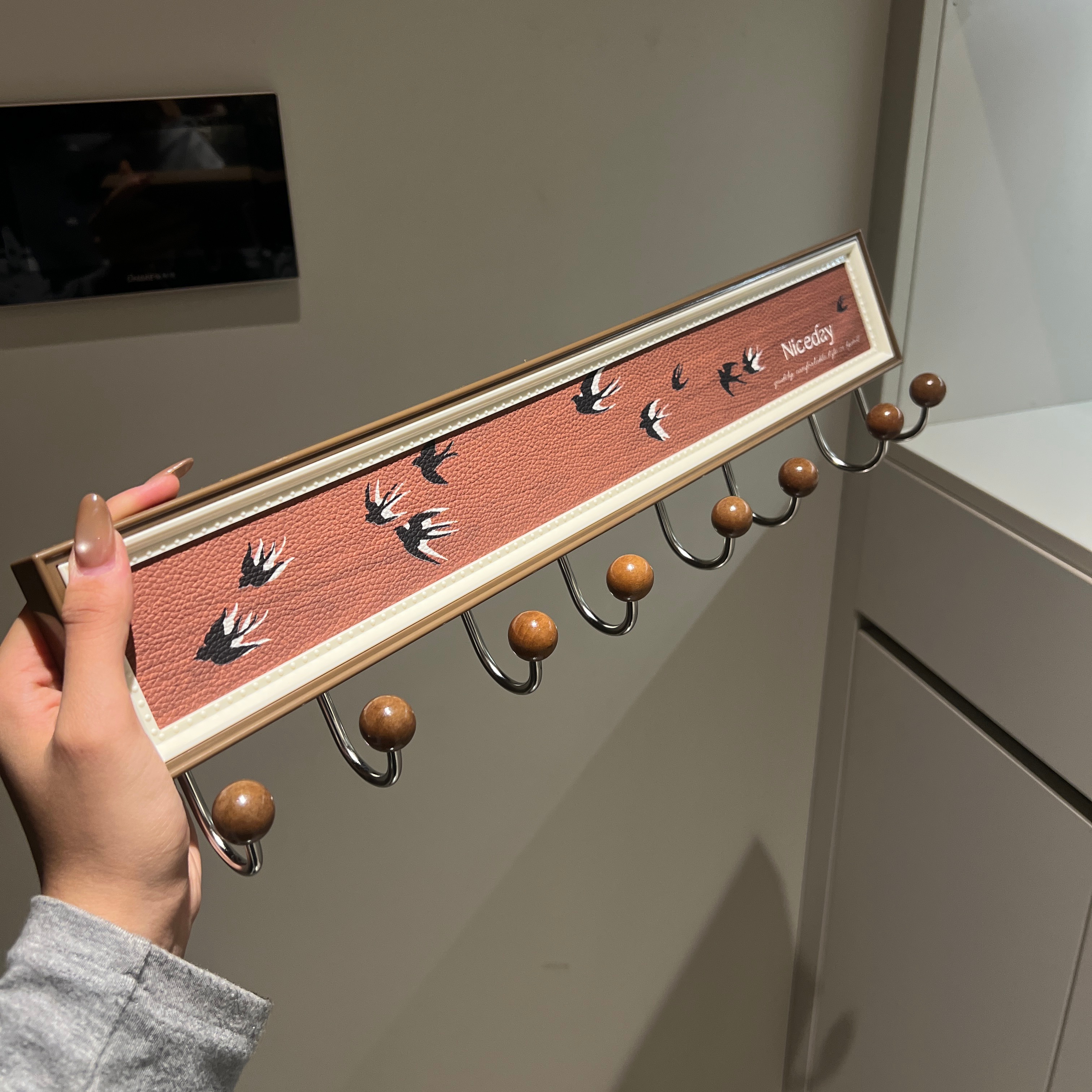 吸盘式门后挂钩入户门免打孔强力承重浴室厨房玄关挂钩