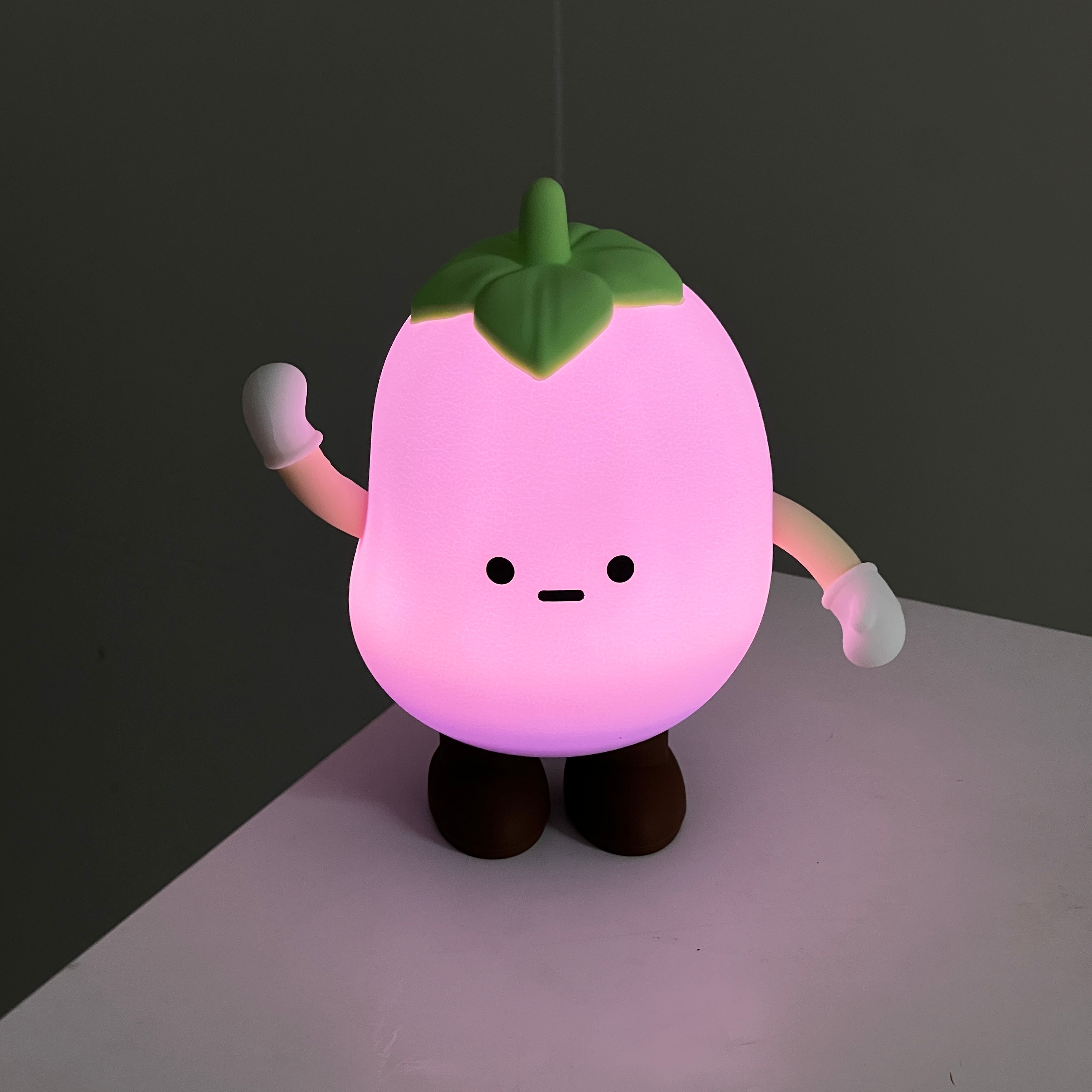 可爱茄子土豆小夜灯卧室床头台灯伴睡护眼卡通氛围灯礼物拍拍灯