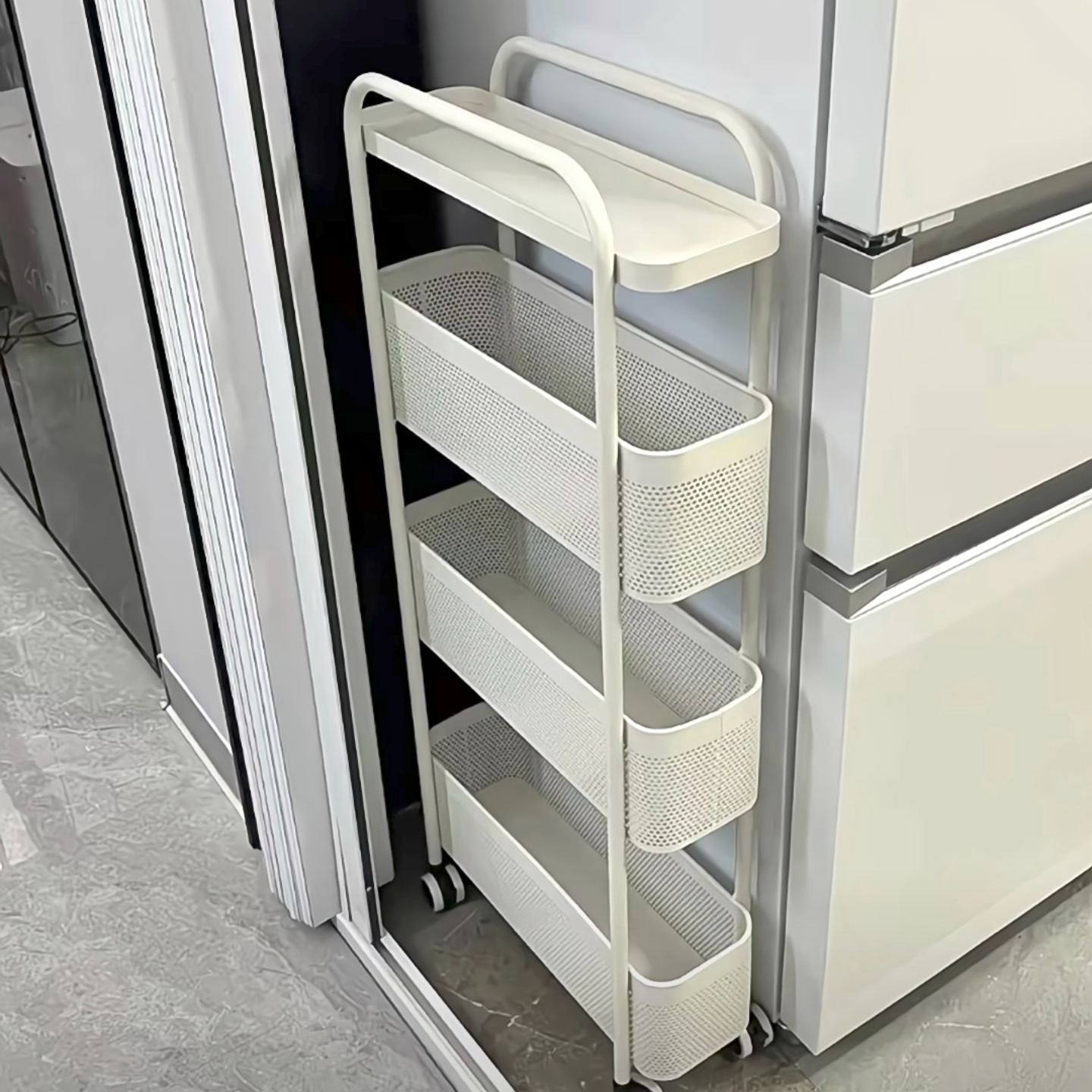 ANNAHOUSE家居馆 多功能置物架多层调料架缝隙柜子窄缝储物箱夹缝