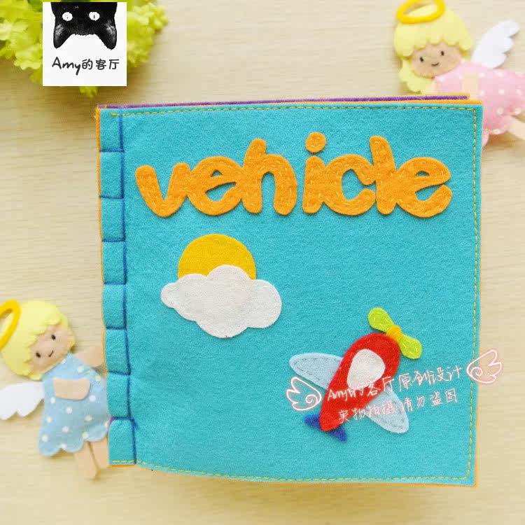 儿童不织布早教布书手工材料包早教书diy布艺撕不烂婴儿立体书绘|msdalam kategori Toy/bayi/teka-teki/blok bangunan/model, kanak-kanak Bell/bermain kain/menyenangkan hati mainan, Bayi buku kain - dari Buy2taobao.com untuk memberikan perkhidmatan ejen Taobao profesional membeli