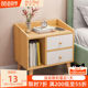 床头柜简约现代卧室小型储物柜网红家用床边置物架实木腿收纳柜子