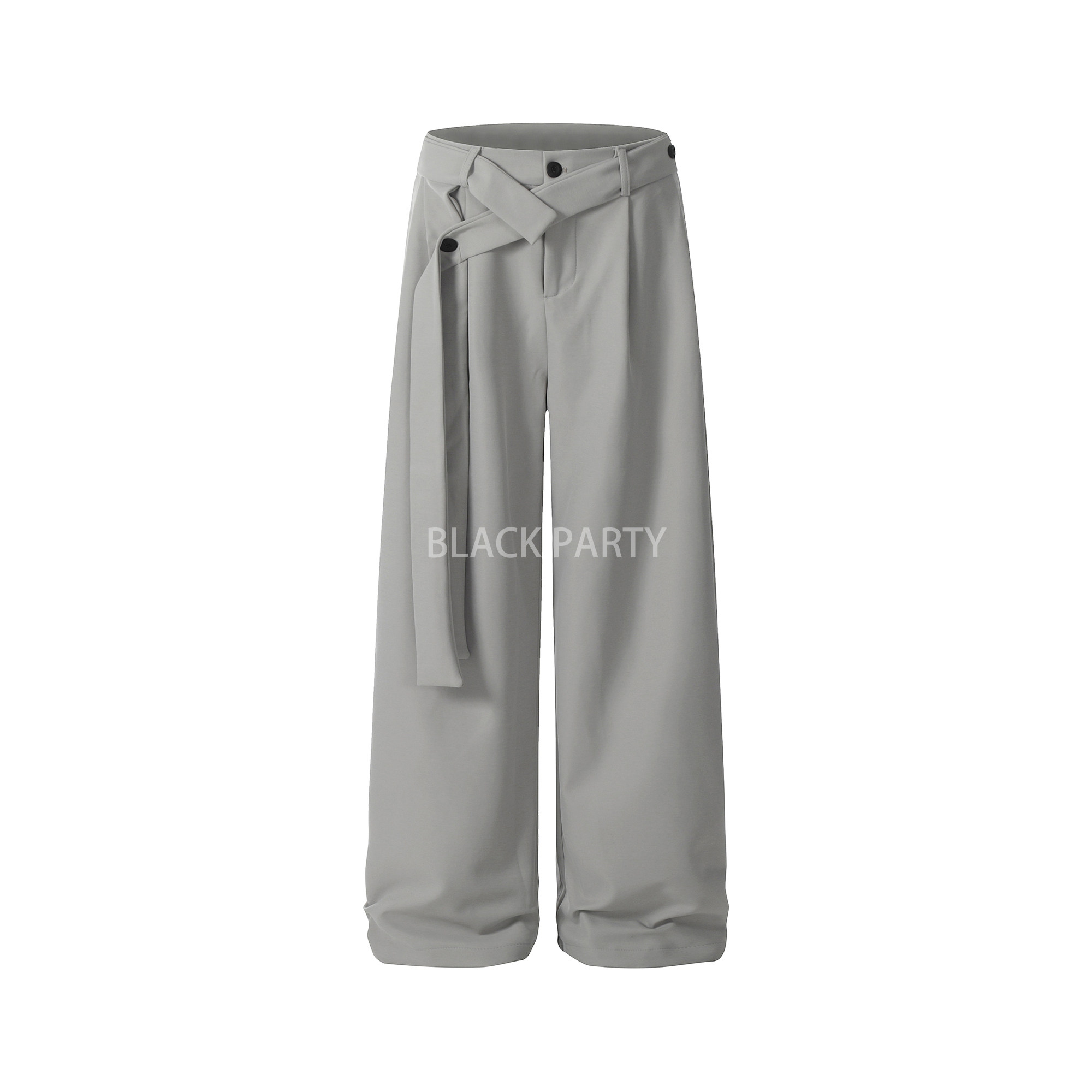 BLACKPARTY 小众高级感Cleanfit垂感直筒西裤男女宽松百搭休闲裤