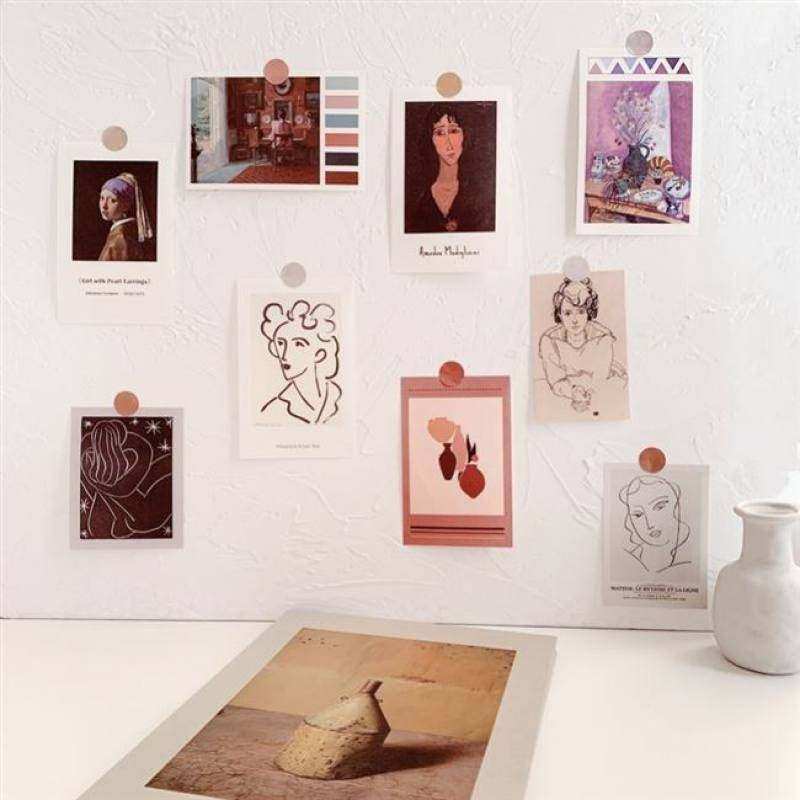 ins风装饰卡创意卧室房间布置贴图北欧风墙面遮挡卡纸卡片墙贴