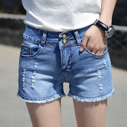hole cowboy shorts Paige trousers student Korean Edition Show thin Self cultivation Elastic force Versatile lady new patternin the Women's clothing/Boutique , Jeans  category - from Buy2taobao.com to provide professional Taobao agent buy service
