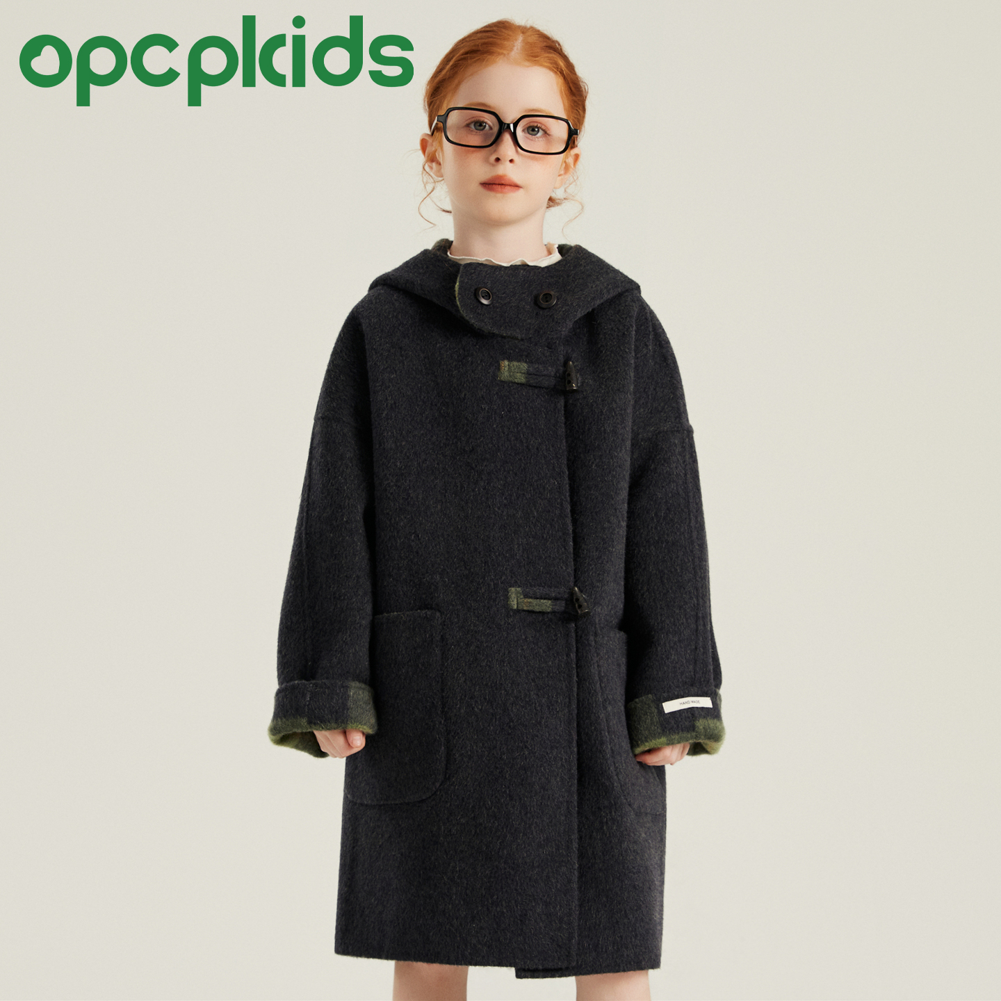 儿童双面羊毛大衣秋冬新款