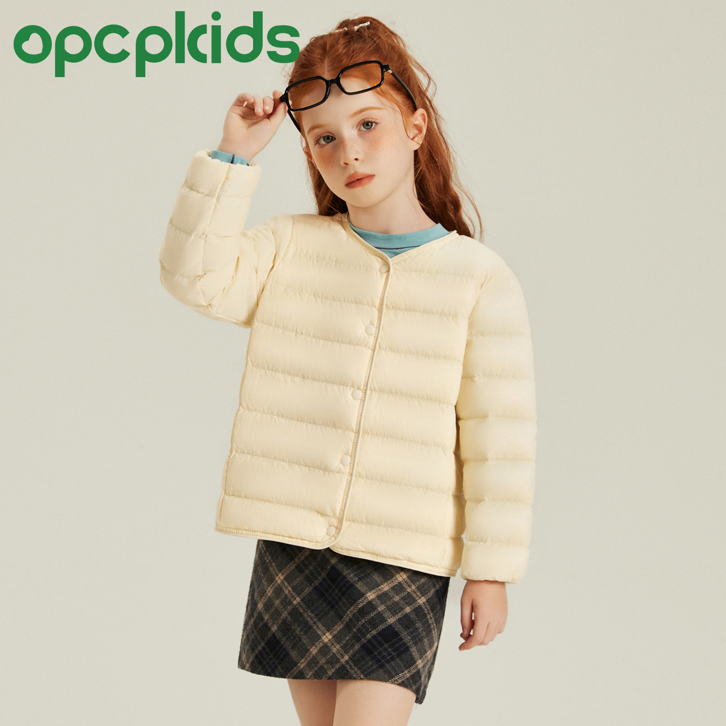 儿童90白鸭绒长袖内胆秋冬新款