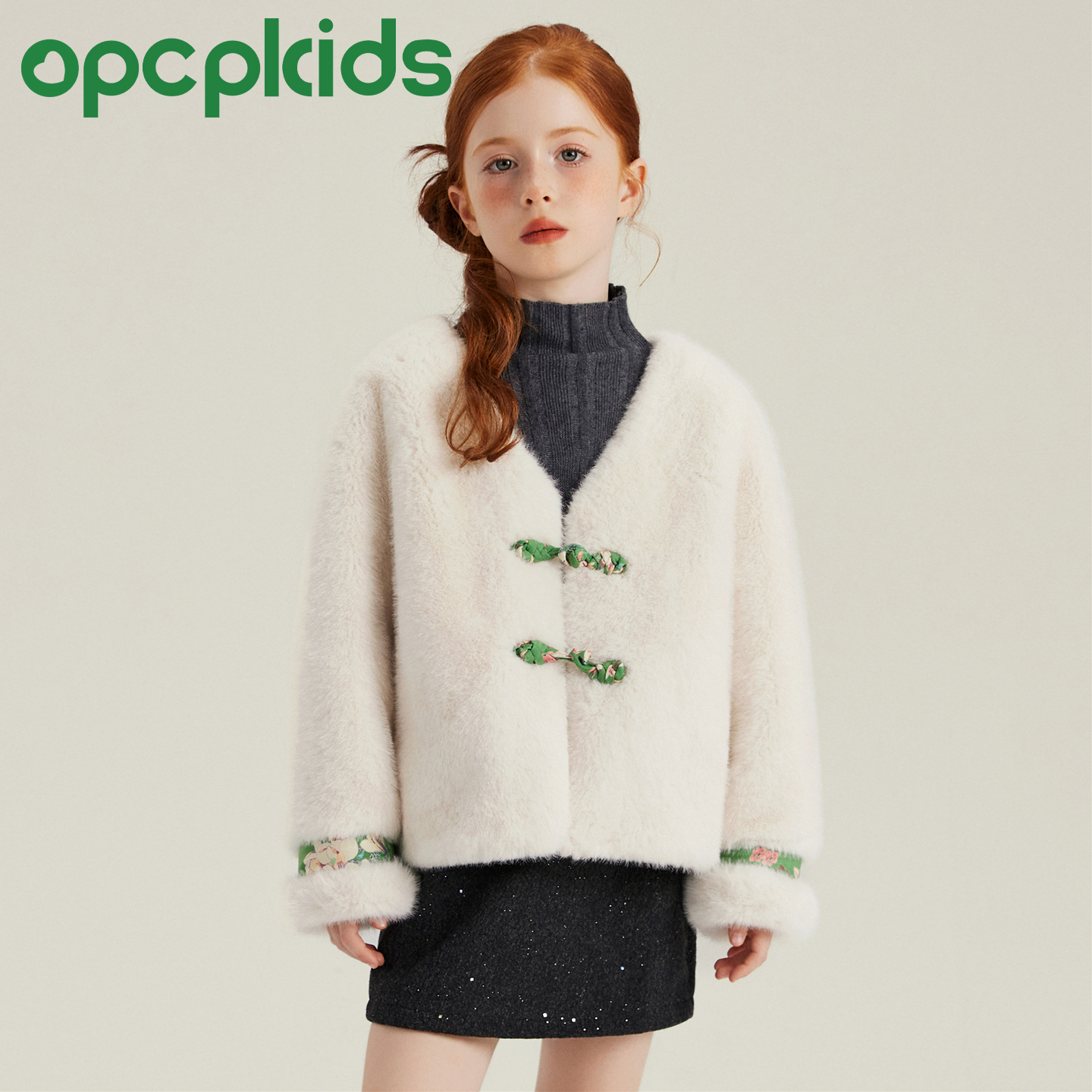 儿童皮草外套秋冬新款