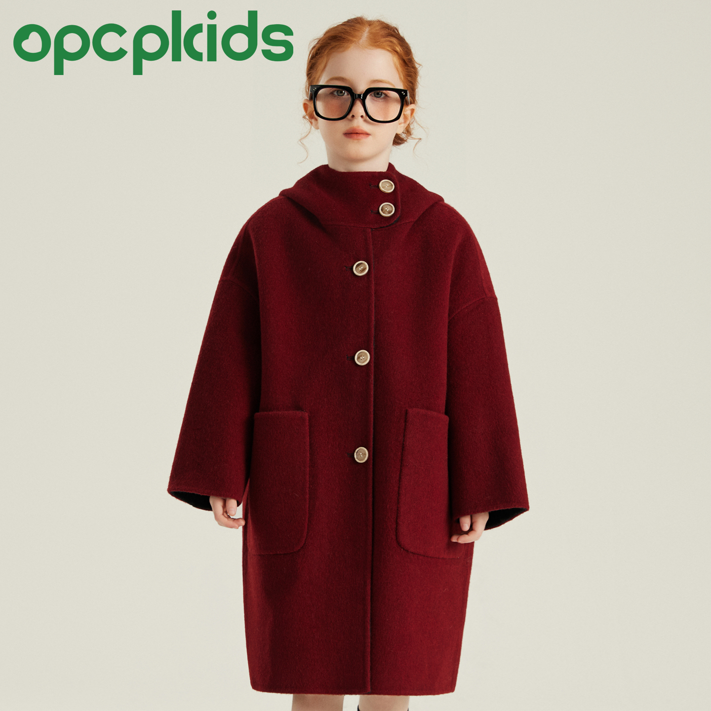 儿童双面羊毛大衣秋冬新款