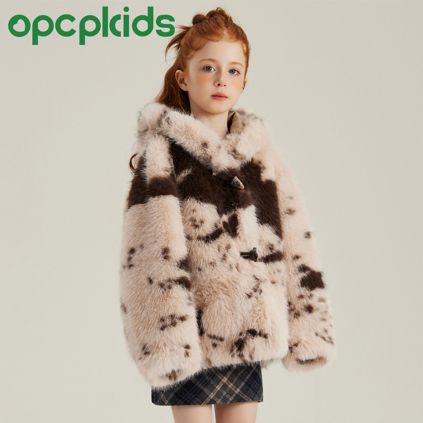 儿童皮草外套冬新款女童