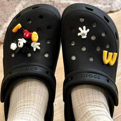 麦门米奇鞋花洞洞鞋配饰创意鞋扣适配crocs装饰扣子拖鞋装饰百搭