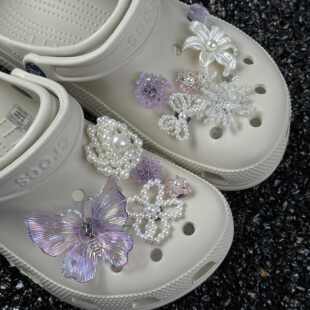 《循花绮旅》洞洞鞋鞋花配饰crocs鞋扣适配装饰女生diy装饰可拆卸