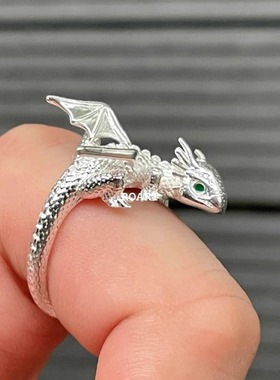 【小飞龙】潮流戒指指环扣高级感女ins小众设计感开口可调节指环