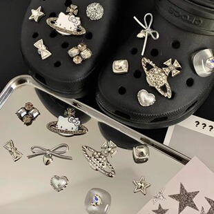 【黑洞甜心】原创HelloKitty洞洞鞋配饰适配crocs卡骆驰鞋扣鞋花