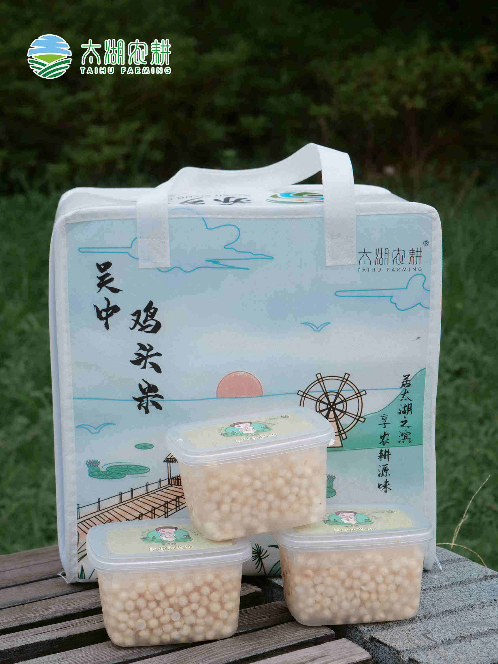 【太湖农耕】礼盒装苏州吴中鸡头米新鲜芡实1000克精品礼盒装包邮