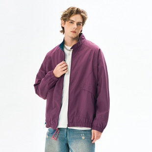简恒男款夹克外套潮流防风防水休闲上衣外套工装立领夹克春秋