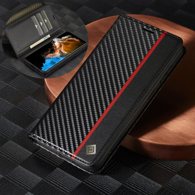 适用三星S24Ultra手机壳S25edge皮套s23+翻盖S21FE新款A17插卡S22防摔A55全包A56软壳A14套A15男A36钱包A35