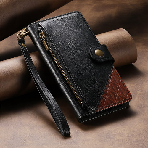 适用小米15T手机壳14T拉链翻盖Poco F8Ultra新款X7保护套X6全包F7带挂绳12红米Note13pro防摔K90/K80皮套11T