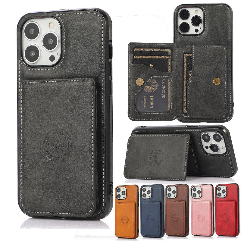适用iphone15promax手机壳17卡包16e苹果14plus零钱包13新款XS双卡位12mini放卡11插卡xr卡套带支架证件套SE3