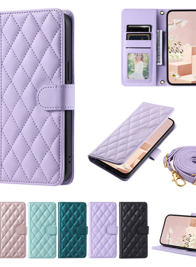 A54适用三星Galaxy A34手机壳A55创意A71斜挎A70全包防摔保护套A05S翻盖A52 A73奢华A13简约A20 A32 A35外壳