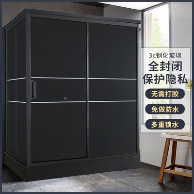 一体式浴室农村简易厕所蹲坑