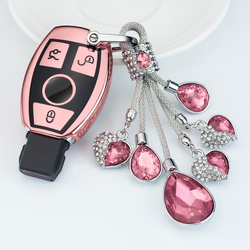 适用奔驰汽车钥匙包级c级钥匙扣