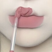 低饱和灰粉玫瑰 烟粉柔雾感唇泥雾面哑光唇釉素颜不掉色学生口红